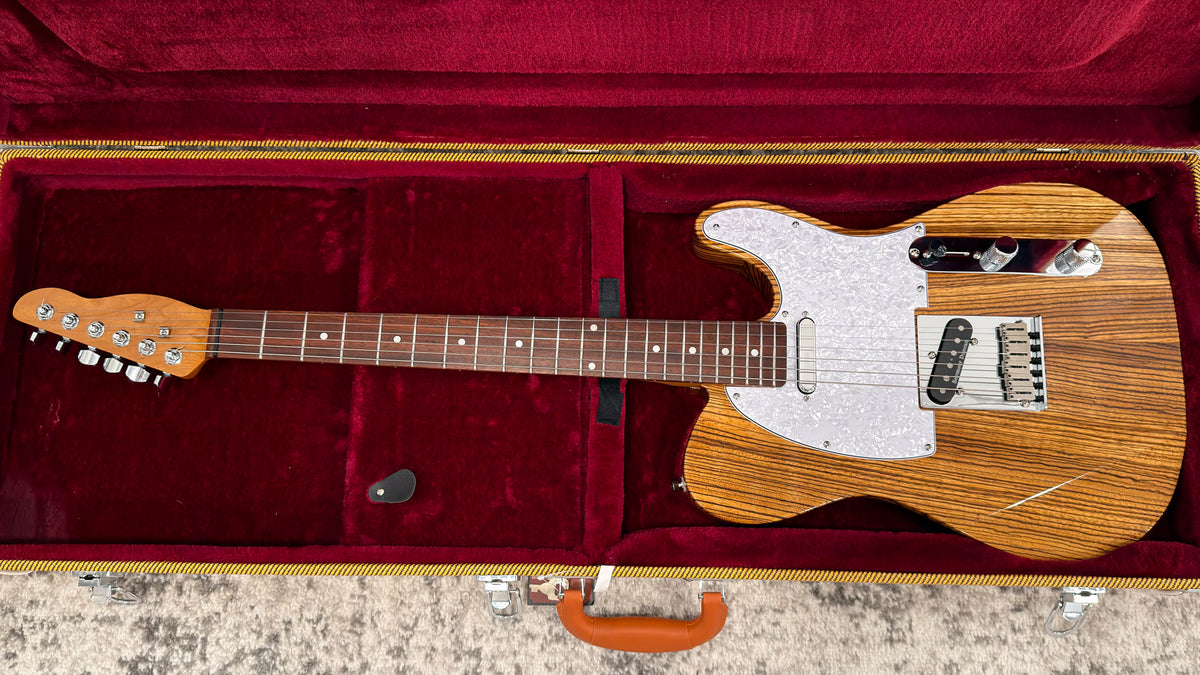 T-Style Zebrawood in its case