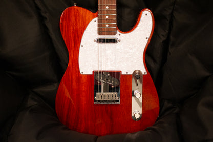 T-Style Padauk, front of body with white pickguard